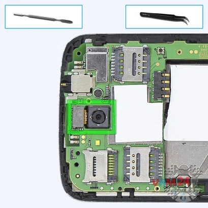 Cómo desmontar Alcatel OT POP C7 7041D, Paso 6/1