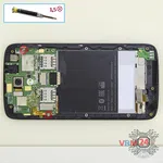 How to disassemble HTC Desire 326G, Step 8/1