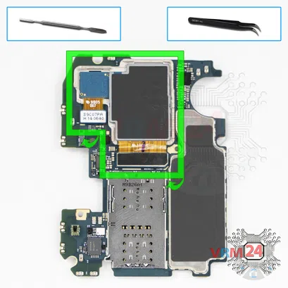 Cómo desmontar Samsung Galaxy Note 10 Lite SM-N770, Paso 16/1