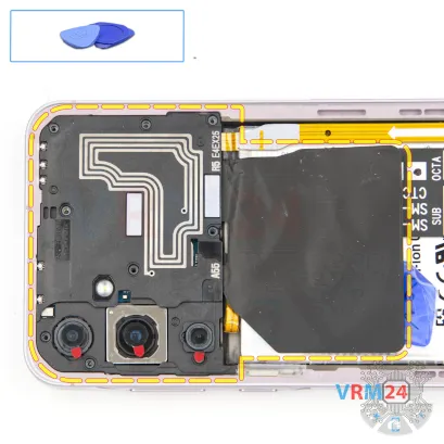 How to disassemble Samsung Galaxy A55 SM-A556, Step 6/1