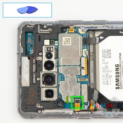 How to disassemble Samsung Galaxy S10 5G SM-G977, Step 6/1