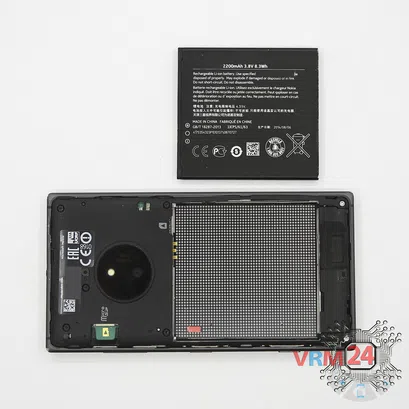 How to disassemble Nokia Lumia 830 RM-984, Step 2/2