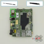 How to disassemble HTC Desire 820, Step 13/1