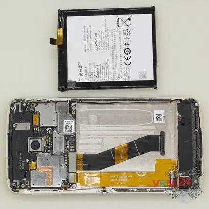 Cómo desmontar Alcatel OT Idol 4s 6070K, Paso 4/3