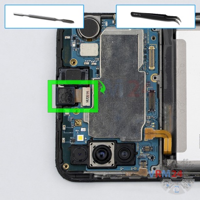 Cómo desmontar Samsung Galaxy M21 SM-M215, Paso 15/1