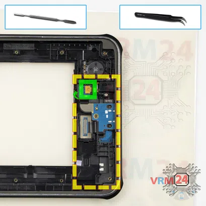 Cómo desmontar Samsung Galaxy Tab Active 8.0'' SM-T365, Paso 12/1