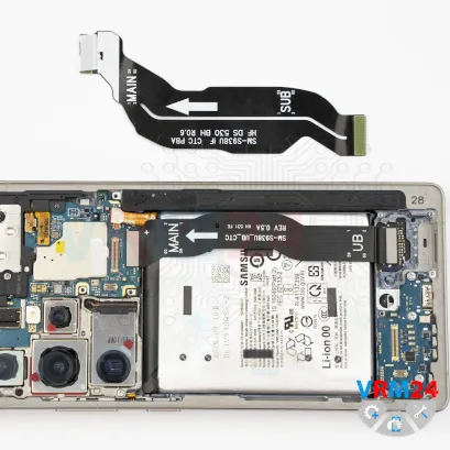 Como desmontar Samsung Galaxy S25 Ultra SM-S938 por si mesmo, Passo 10/5