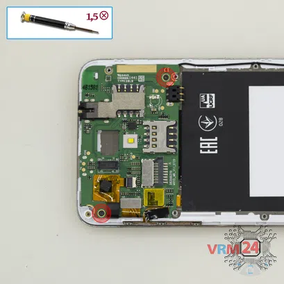 How to disassemble Fly IQ4514 Quad EVO Tech 4, Step 6/1