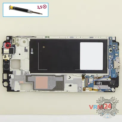 How to disassemble Samsung Galaxy Alpha SM-G850, Step 10/1
