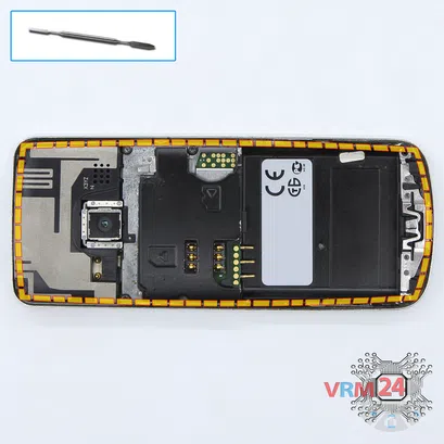 How to disassemble Nokia 6700 Classic RM-470, Step 6/1