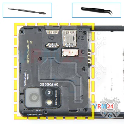 Como desmontar ZTE Blade A31 por si mesmo, Passo 5/1