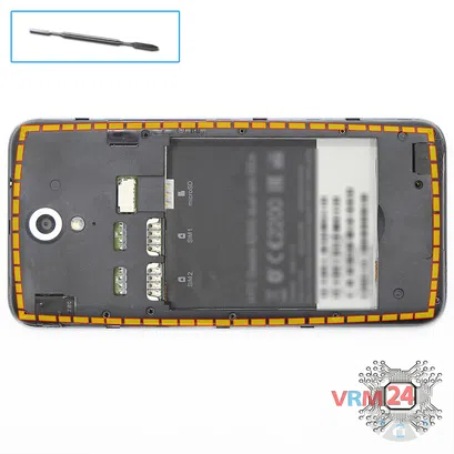 How to disassemble HTC Desire 620G, Step 4/1