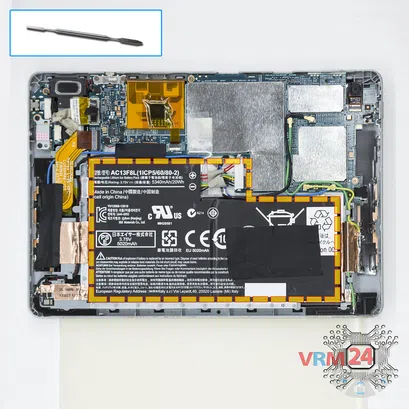 Como desmontar Acer Iconia Tab A1-811 por si mesmo, Passo 3/1