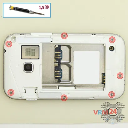 How to disassemble Samsung Galaxy Ace Duos GT-S6802, Step 3/1