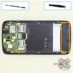 How to disassemble HTC Desire 326G, Step 6/1