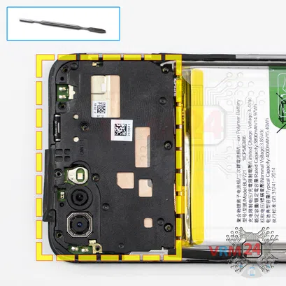 How to disassemble Realme C2, Step 4/1
