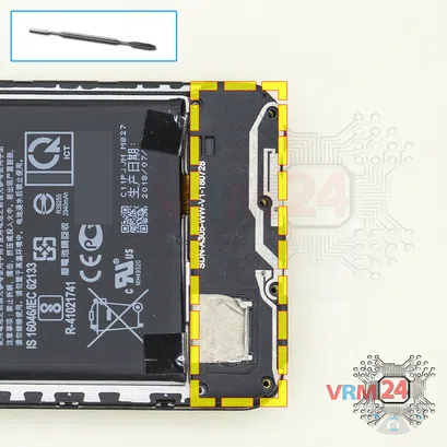 How to disassemble Asus ZenFone Live L1 ZA550KL, Step 6/1