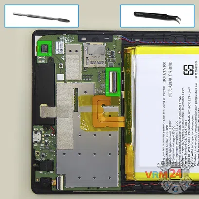 How to disassemble Lenovo Tab 2 A7-20, Step 4/1