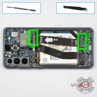 Como desmontar Samsung Galaxy S20 SM-G981 por si mesmo, Passo 10/1