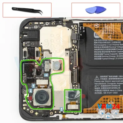 How to disassemble Xiaomi Redmi Note 14, Step 12/1