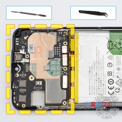 How to disassemble Realme C25, Step 13/1