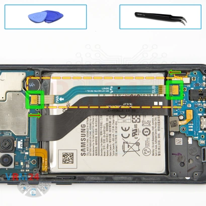 Cómo desmontar Samsung Galaxy A71 5G SM-A7160, Paso 9/1