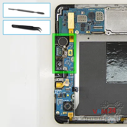 Cómo desmontar Samsung Galaxy Tab 7.7'' GT-P6800, Paso 9/1