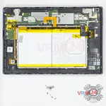 Cómo desmontar Lenovo Tab 4 TB-X304L, Paso 2/2