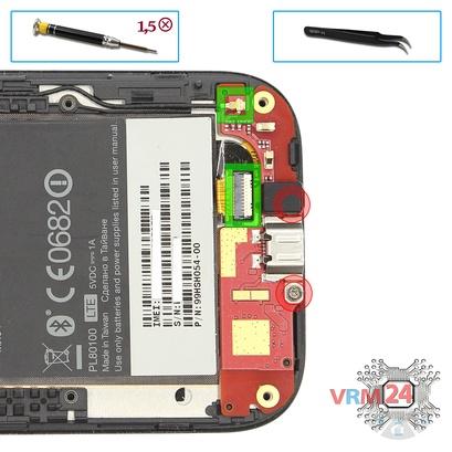 How to disassemble HTC One SV, Step 7/1