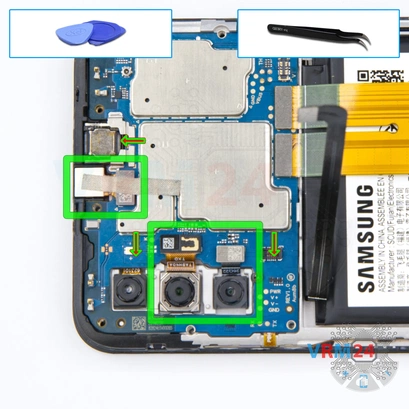 Cómo desmontar Samsung Galaxy A03s SM-037, Paso 8/1