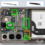 Como desmontar Samsung Galaxy S21 SM-G991 por si mesmo, Passo 12/1