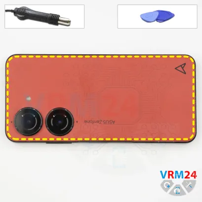 How to disassemble Asus Zenfone 10, Step 3/1