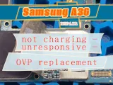 Reparo Samsung A36 (A366): não carrega, não reage ao carregador (substituição do OVP)