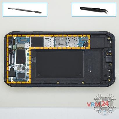 How to disassemble Samsung Galaxy S6 Active SM-G890, Step 8/1