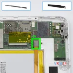 Como desmontar Huawei MediaPad T1 8.0'' por si mesmo, Passo 7/1