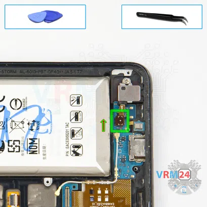 Como desmontar LG V40 ThinQ V405 por si mesmo, Passo 13/1