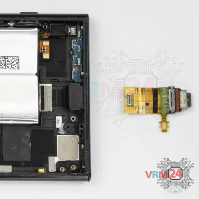 How to disassemble Sony Xperia XZ1, Step 15/2