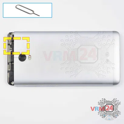 Como desmontar Lenovo Vibe P1, Passo 3/1