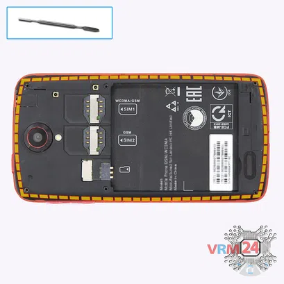 How to disassemble Lenovo S820, Step 4/1