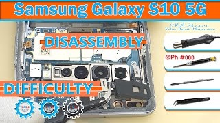 Samsung Galaxy S10 5G SM-G977N Take apart Disassembly in detail