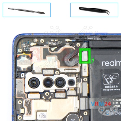 How to disassemble Realme X2 Pro, Step 6/1