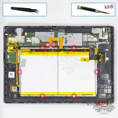 How to disassemble Lenovo Tab 4 TB-X304L, Step 2/1