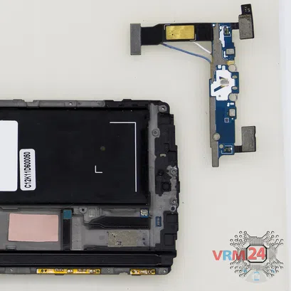 Cómo desmontar Samsung Galaxy Note 4 SM-N910, Paso 12/2