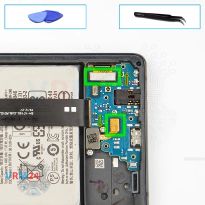 Cómo desmontar Samsung Galaxy A71 5G SM-A7160, Paso 10/1