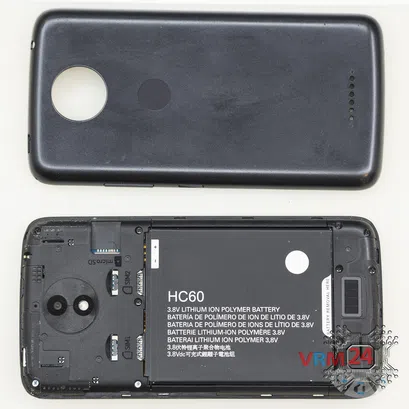 How to disassemble Motorola Moto C Plus XT1723, Step 1/2