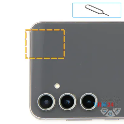 How to disassemble Samsung Galaxy S23 FE SM-S711, Step 2/1