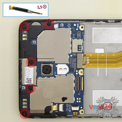 How to disassemble Meizu M5 M611H, Step 12/1