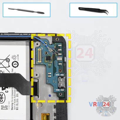 How to disassemble Samsung Galaxy A60 SM-A6060, Step 10/1