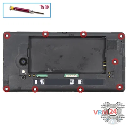 How to disassemble Nokia Lumia 735 RM-1038, Step 3/1