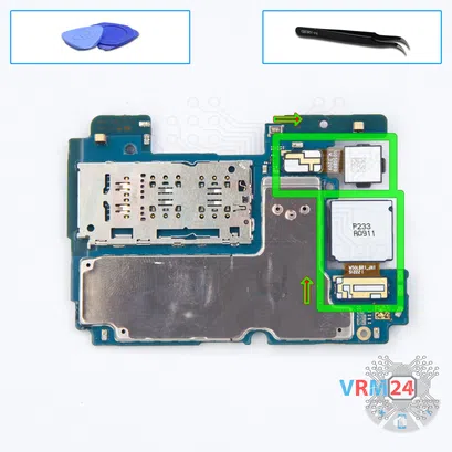 Como desmontar Samsung Galaxy A23 SM-A235 por si mesmo, Passo 16/1